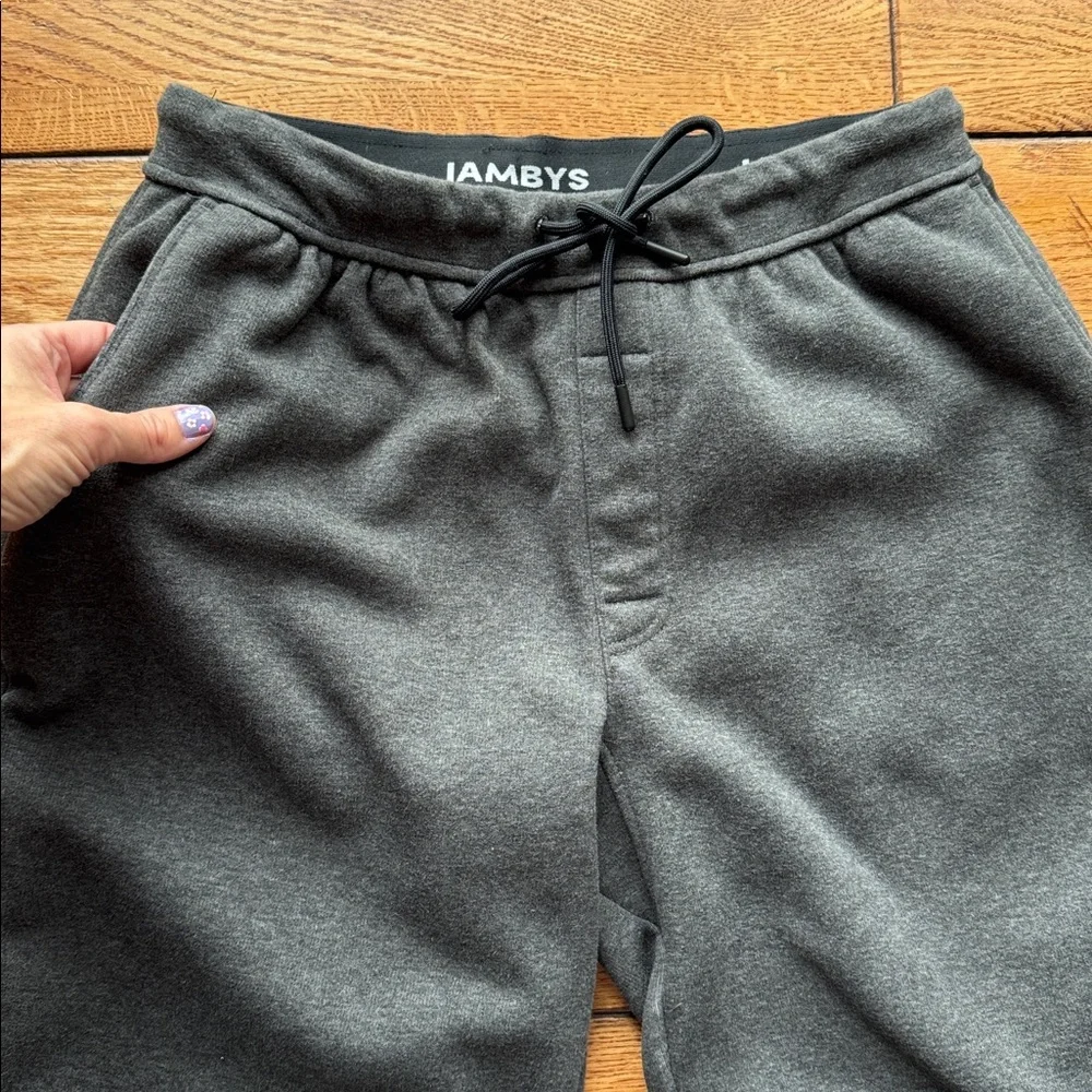 Jamby's Men's Small Heavyweight‎ Drawstring Jogger Pants Fleece Lined 27